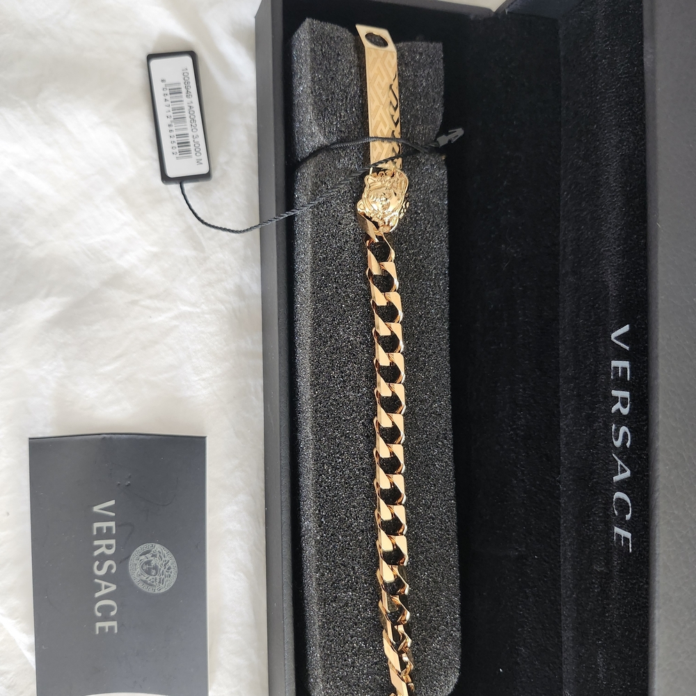 Versace Gold-Tone Chain Bracelet - Picture 5 of 12